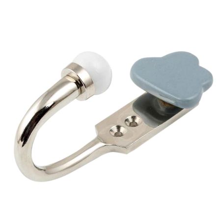 Grey Cloud Ceramic Hook